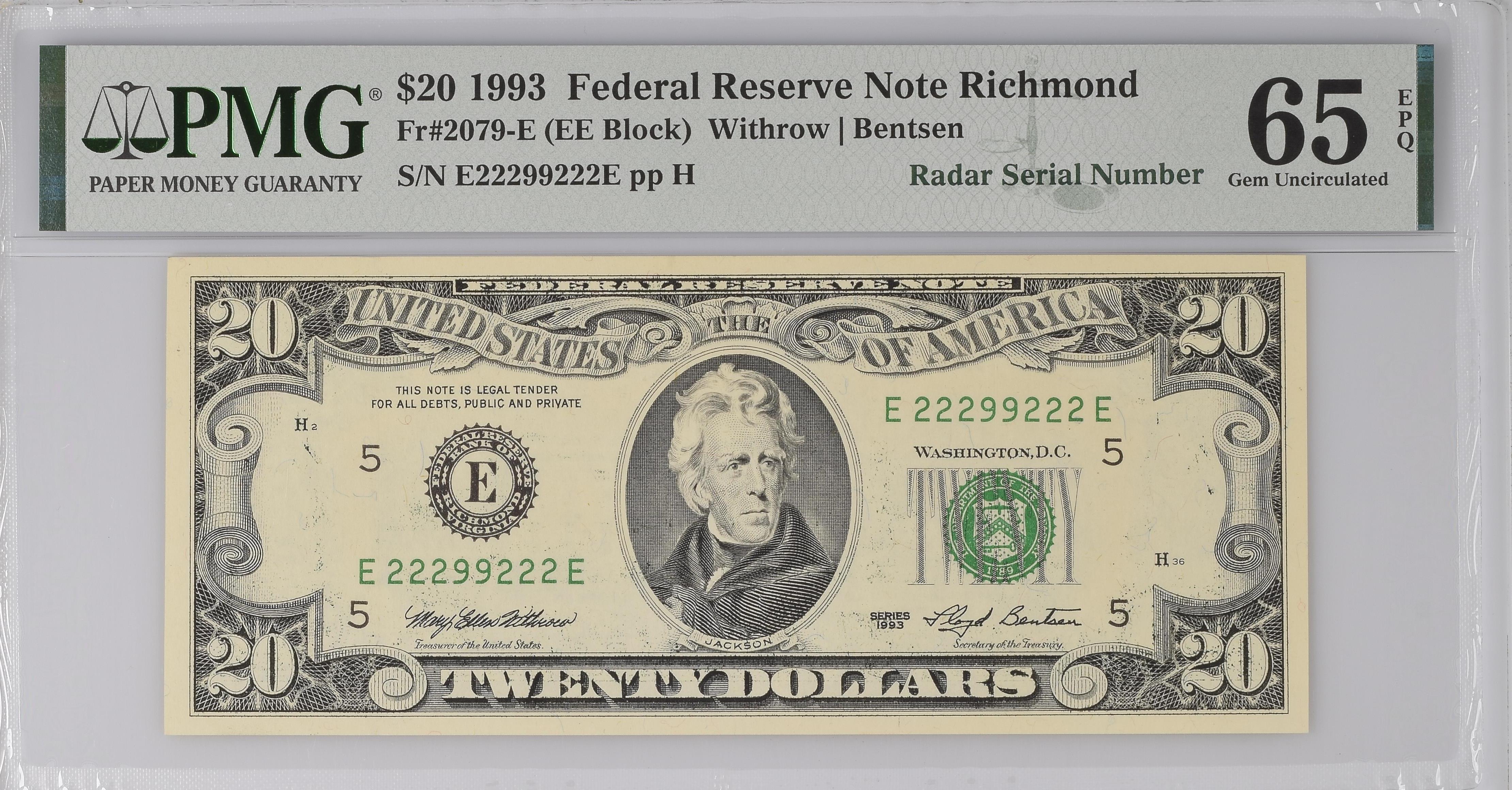 1902 $5 3rd Charter Period, 3rd Issue, Plain Back (Fr. 606)