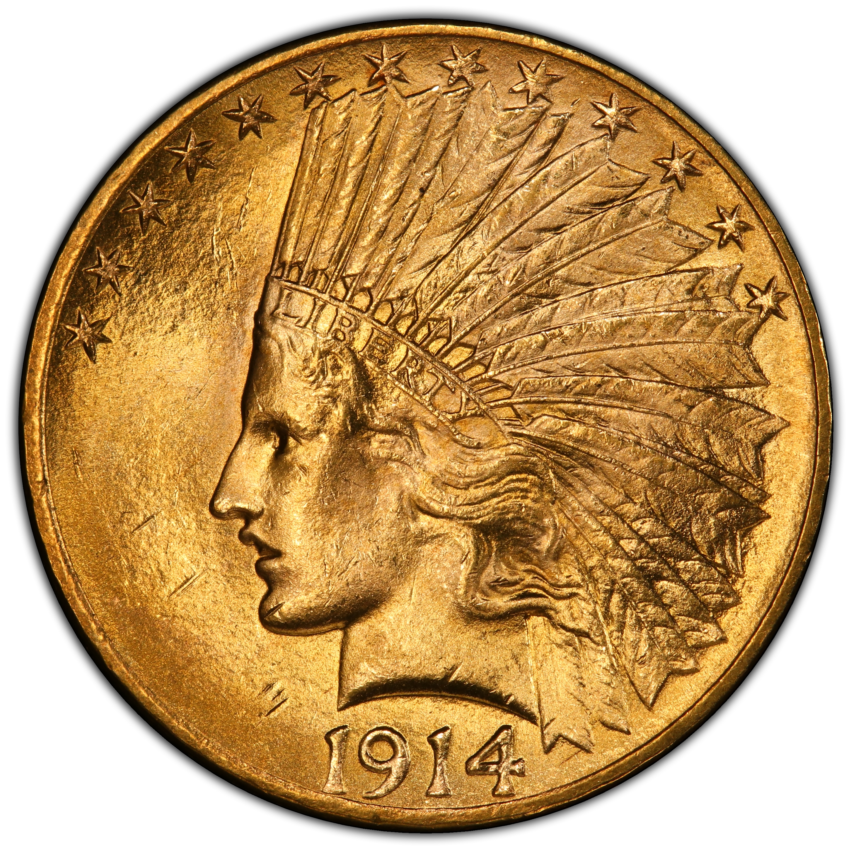 1914 $10 MS