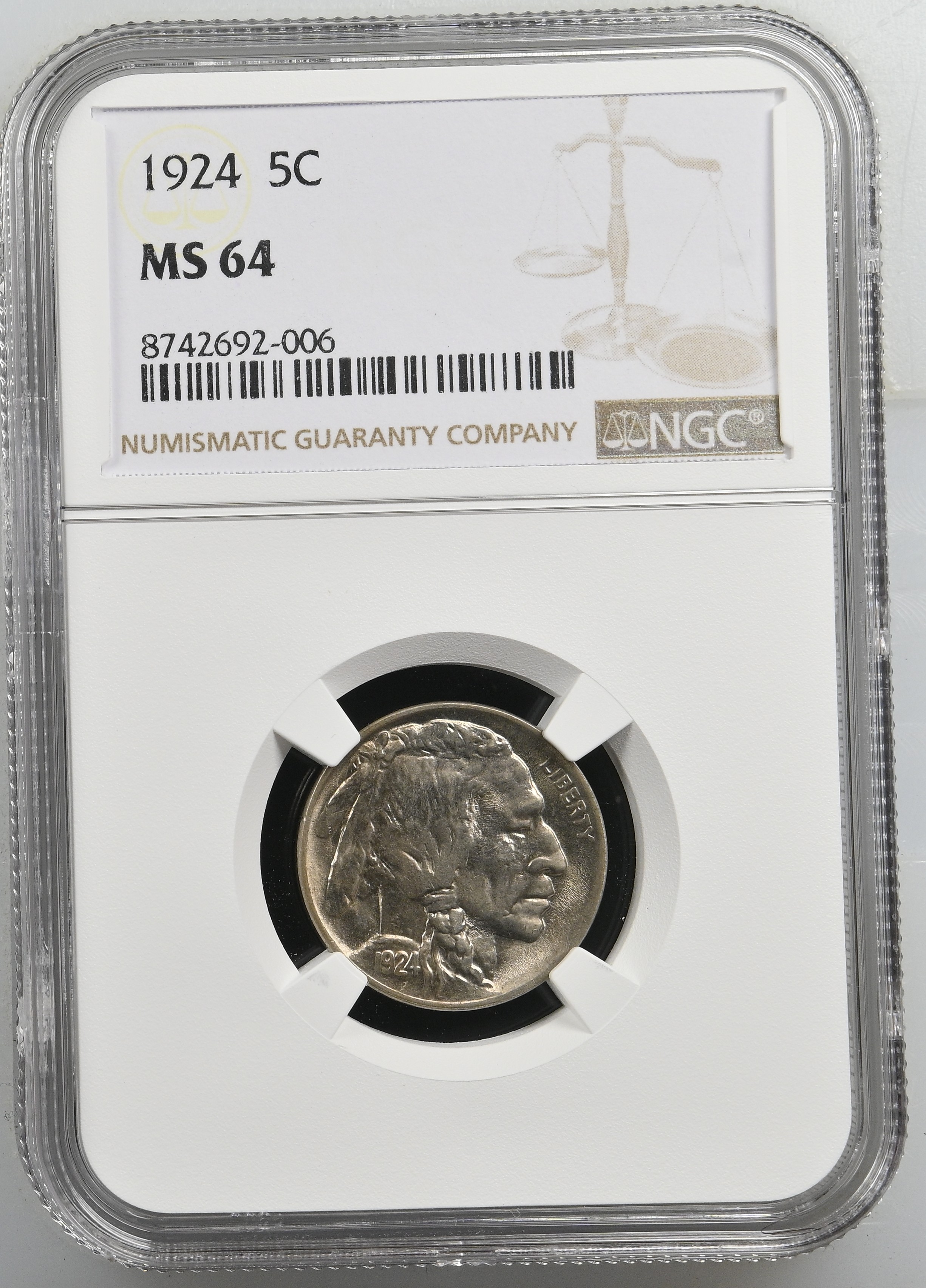 1924 5c MS