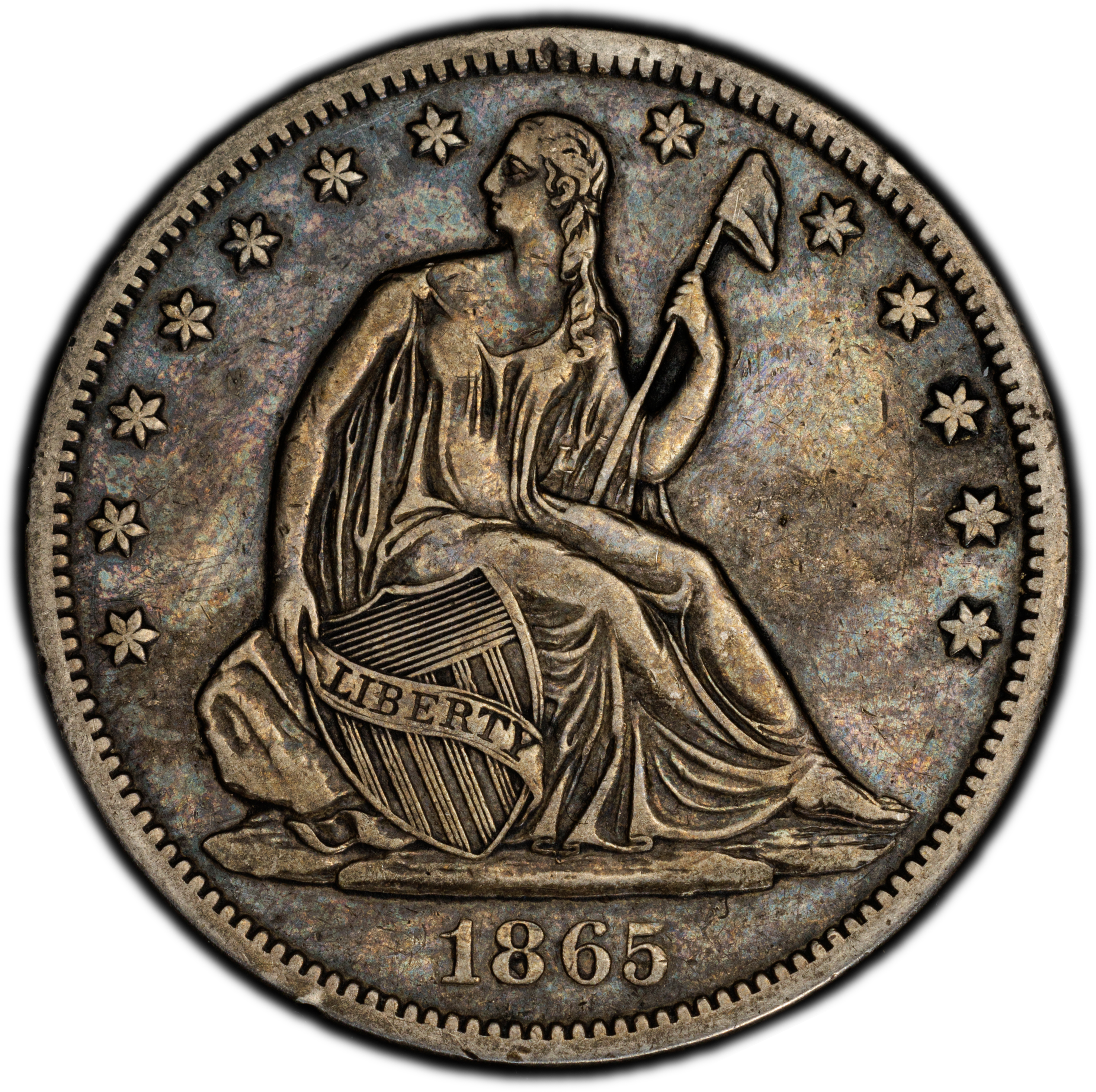 1865-S 50c MS