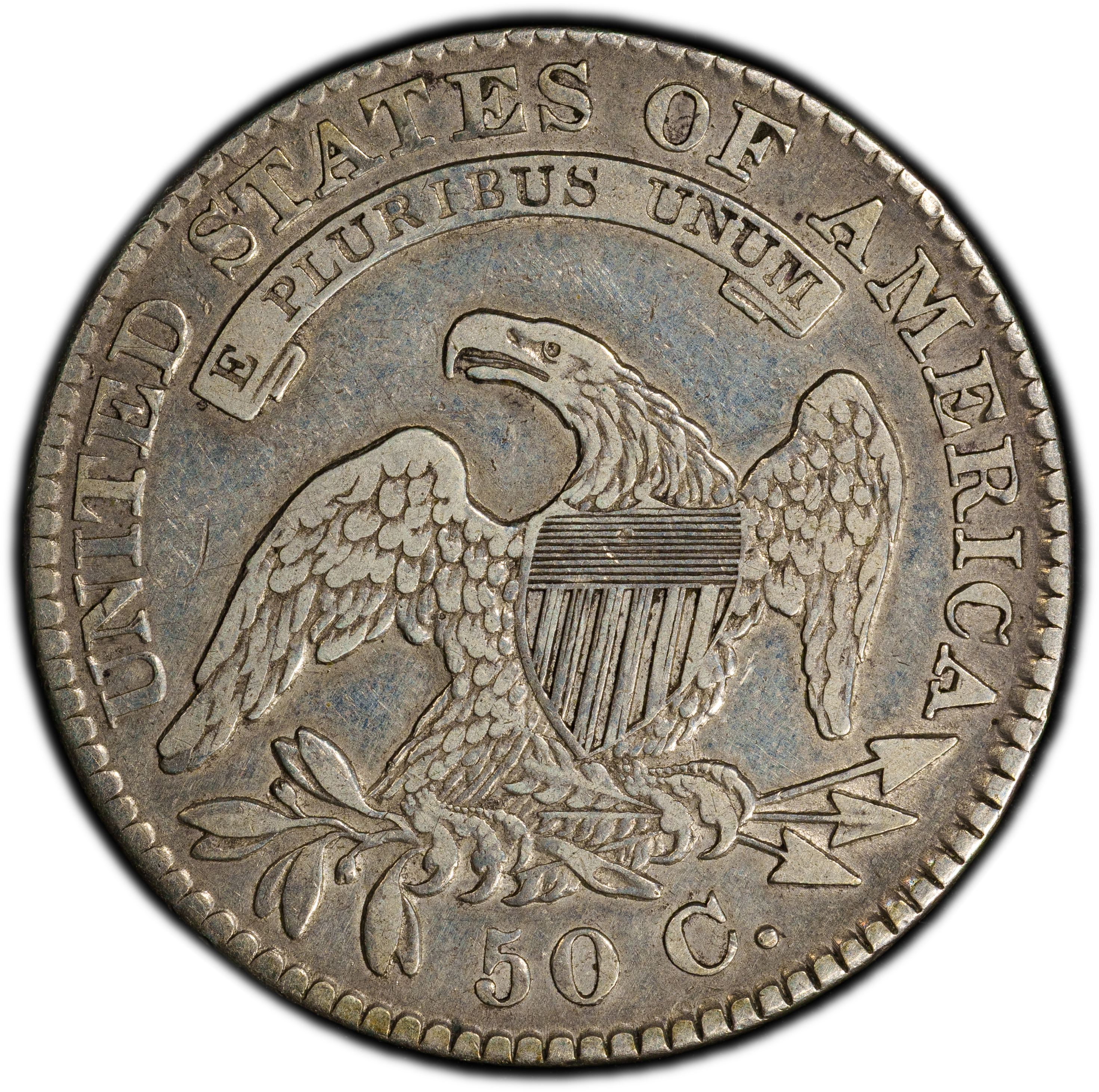 1828 50c Square Base 2, Small 8s, Small Letters MS thumbnail 9