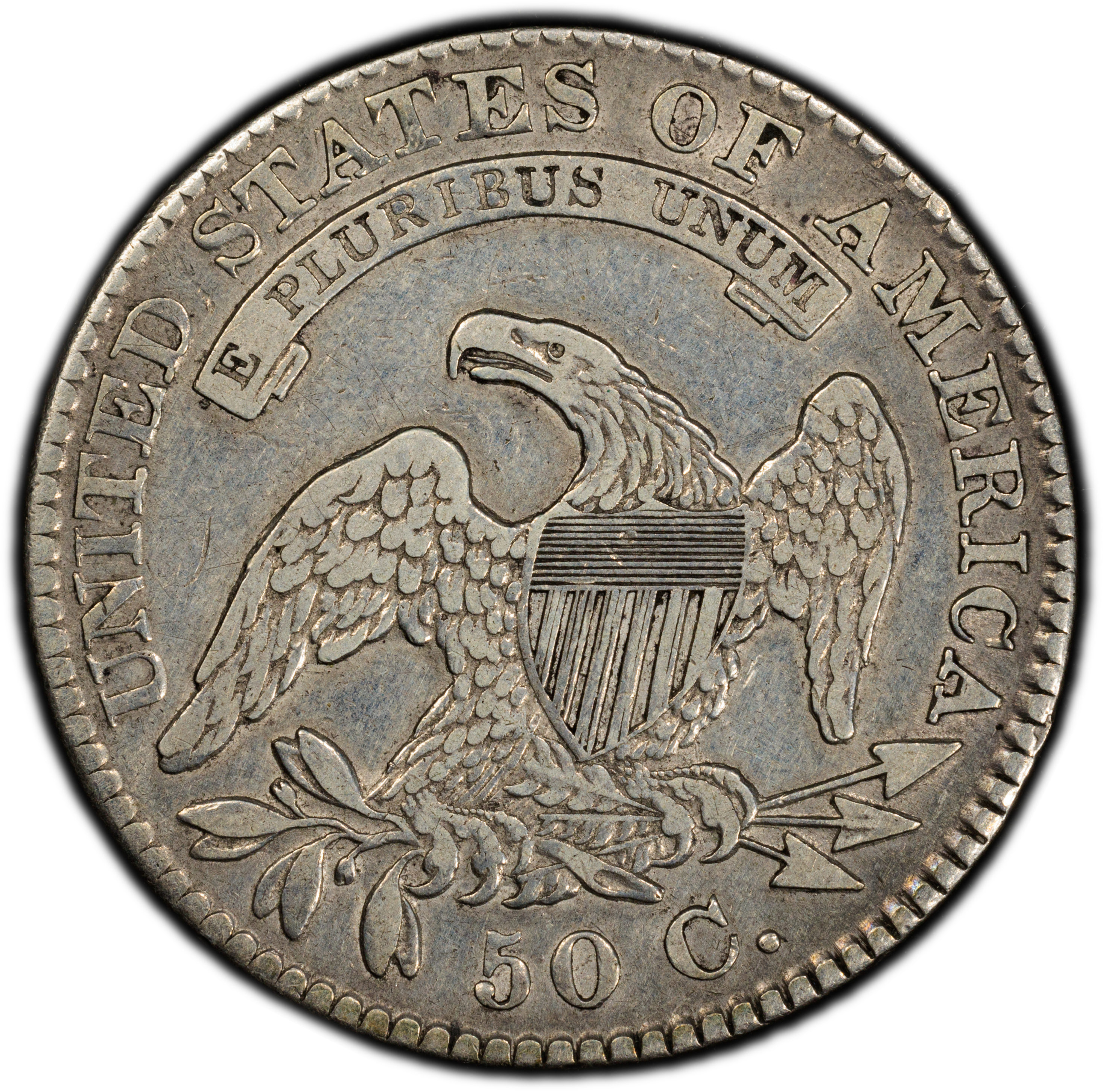 1828 50c Square Base 2, Small 8s, Small Letters MS thumbnail 10
