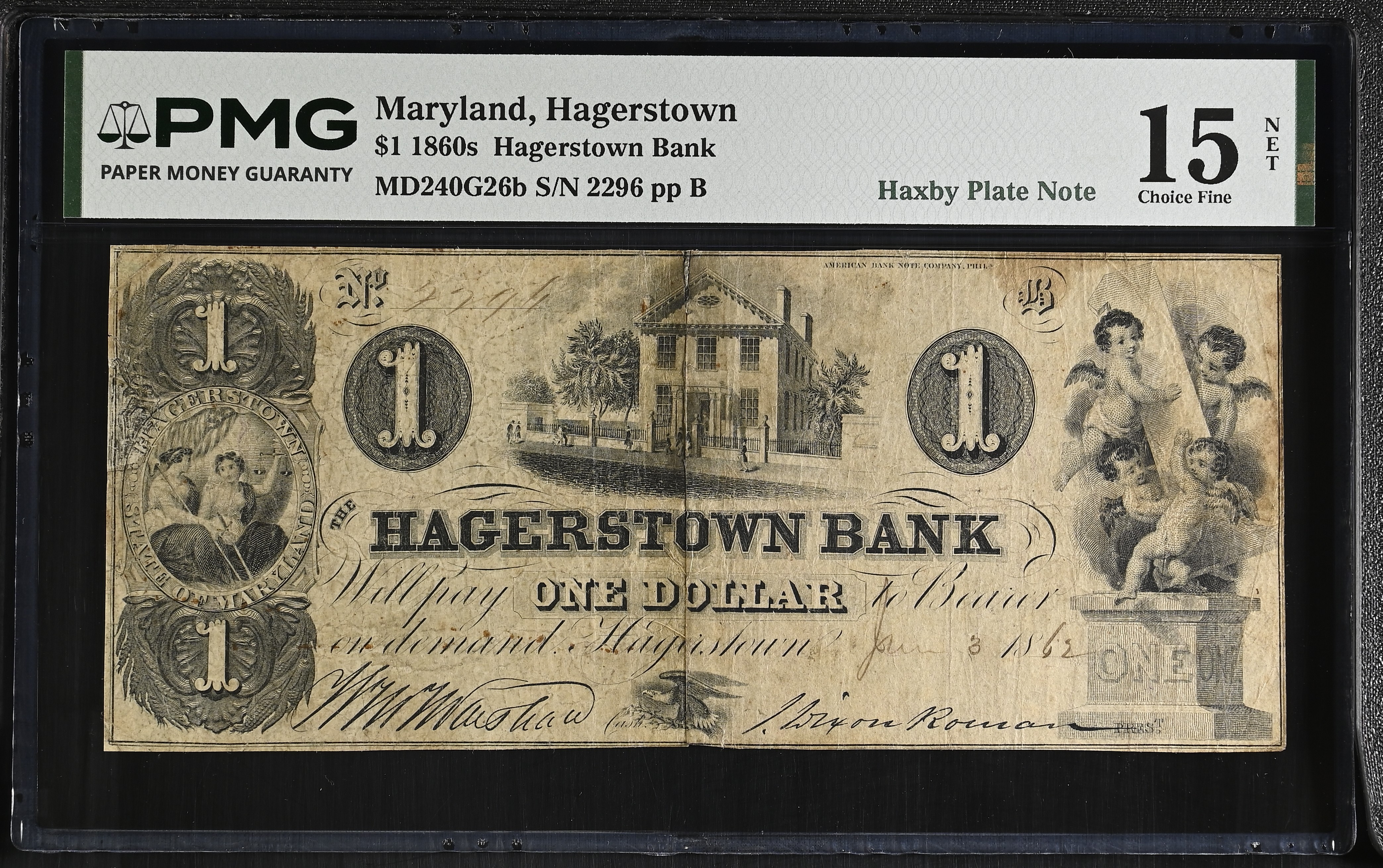 1902 $5 3rd Charter Period, 3rd Issue, Plain Back (Fr. 606)