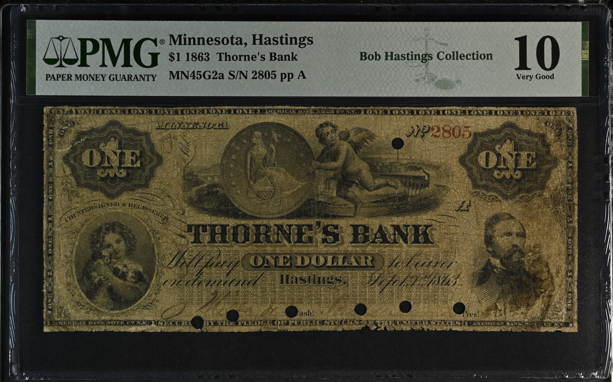 1902 $5 3rd Charter Period, 3rd Issue, Plain Back (Fr. 606)