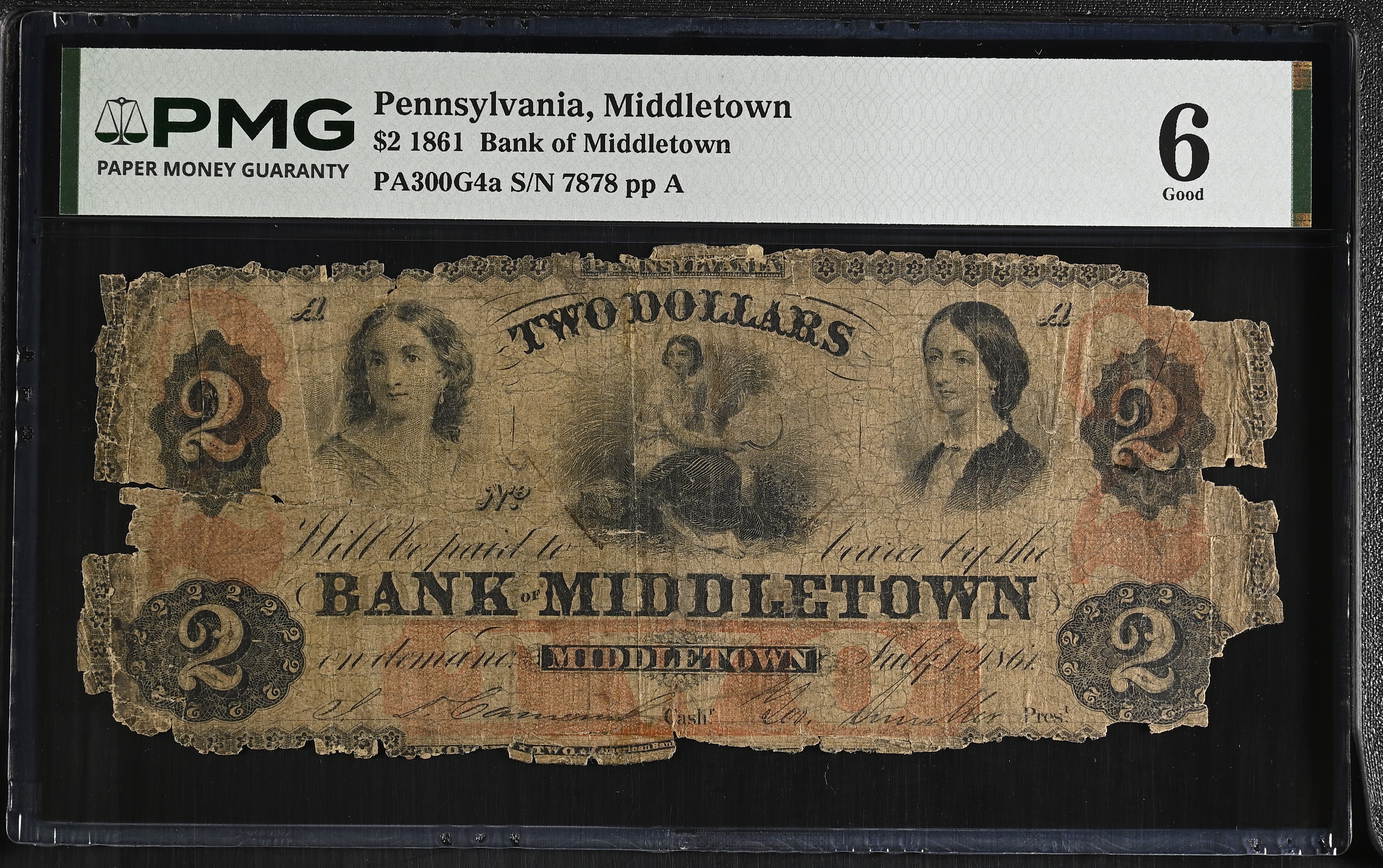 1902 $5 3rd Charter Period, 3rd Issue, Plain Back (Fr. 606)