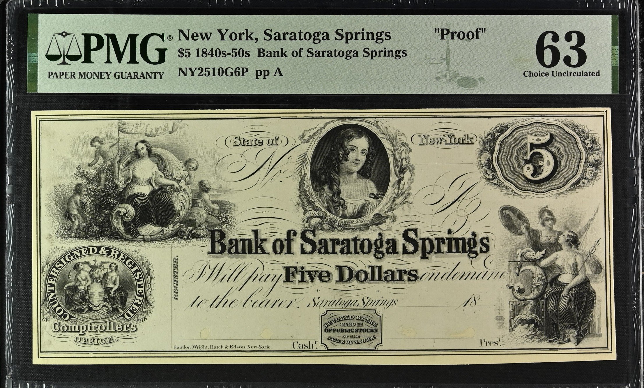 1902 $5 3rd Charter Period, 3rd Issue, Plain Back (Fr. 606)