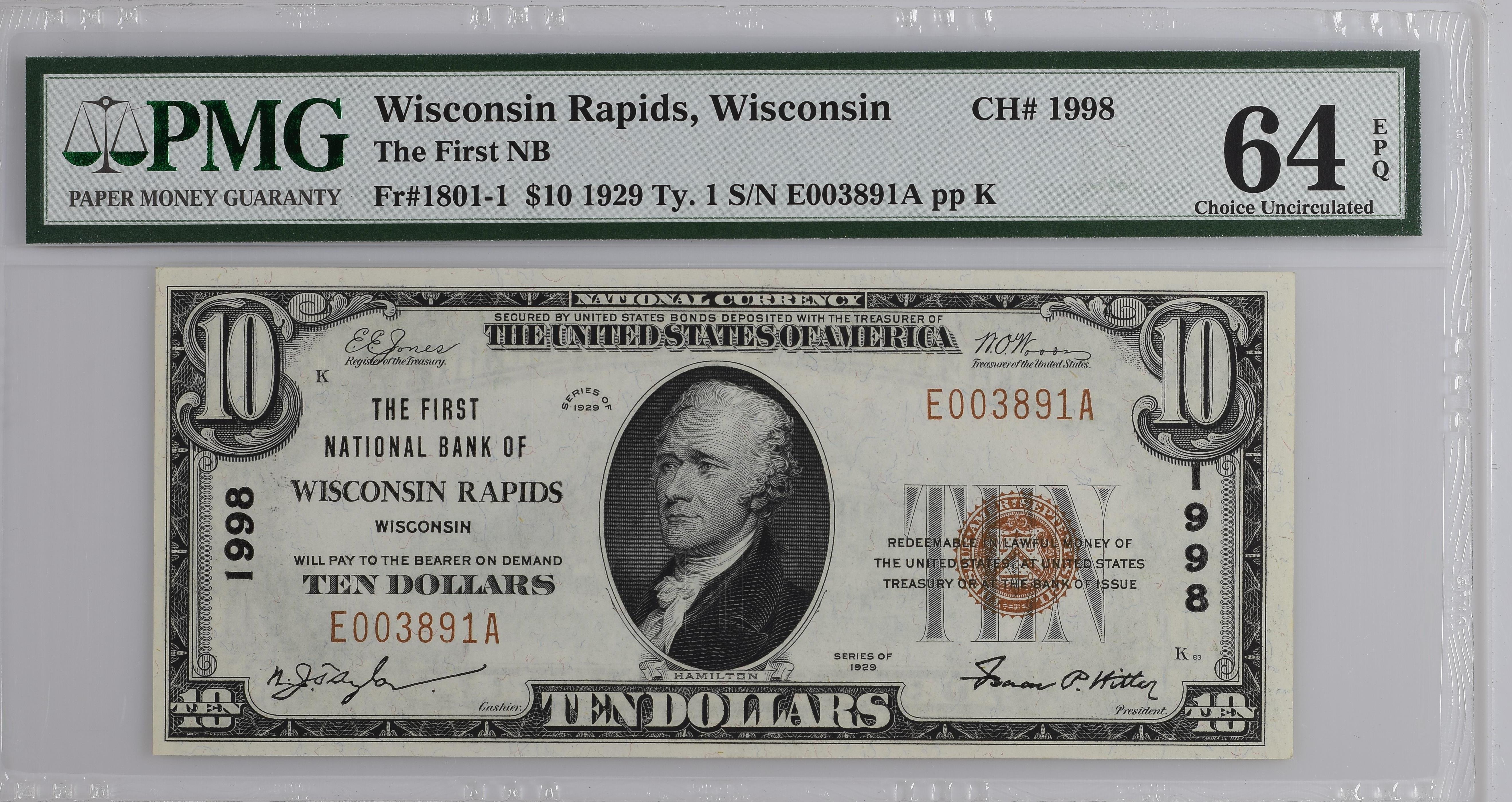 1902 $5 3rd Charter Period, 3rd Issue, Plain Back (Fr. 606)