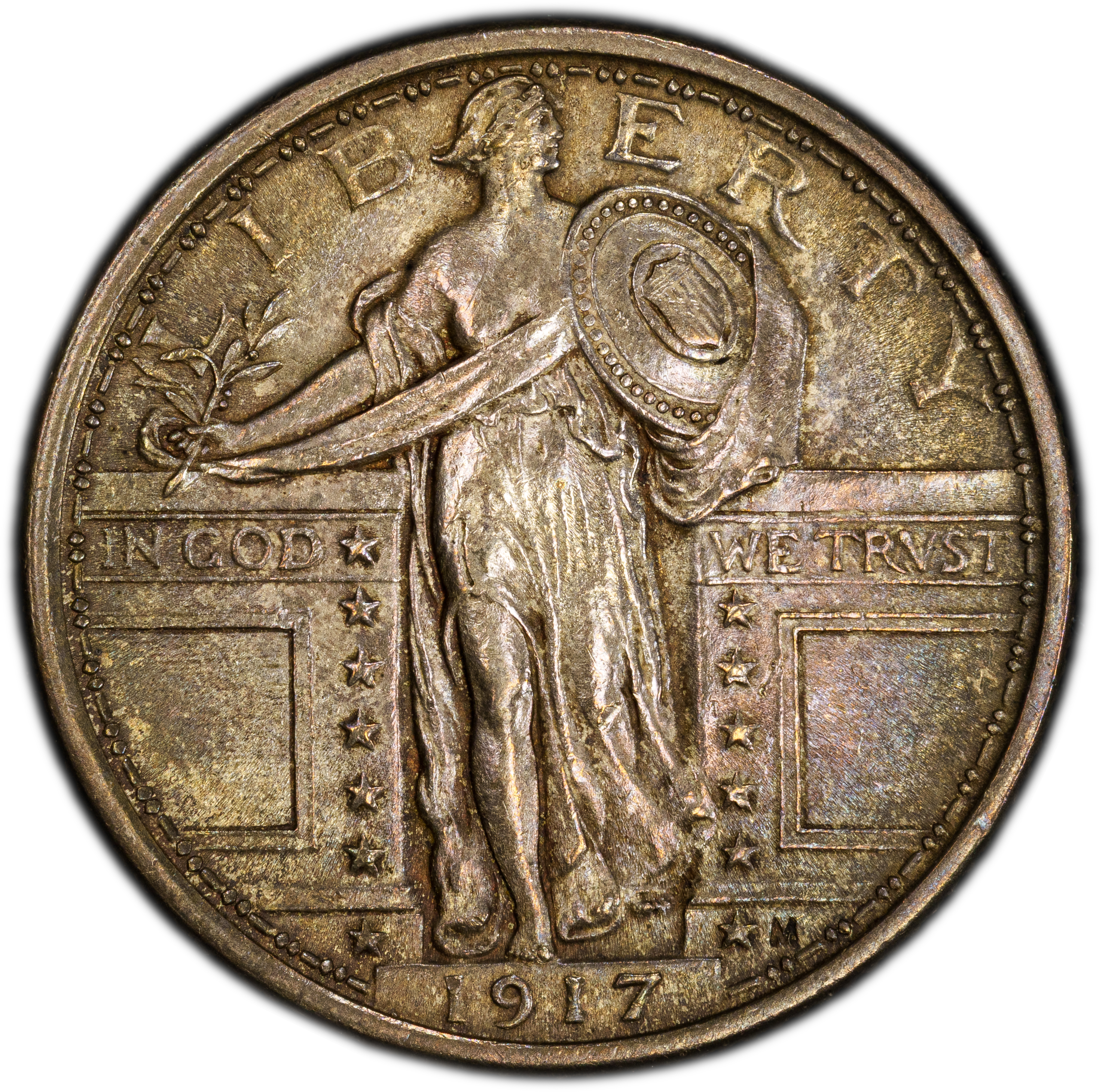 1917 25c Type 1 MS FH