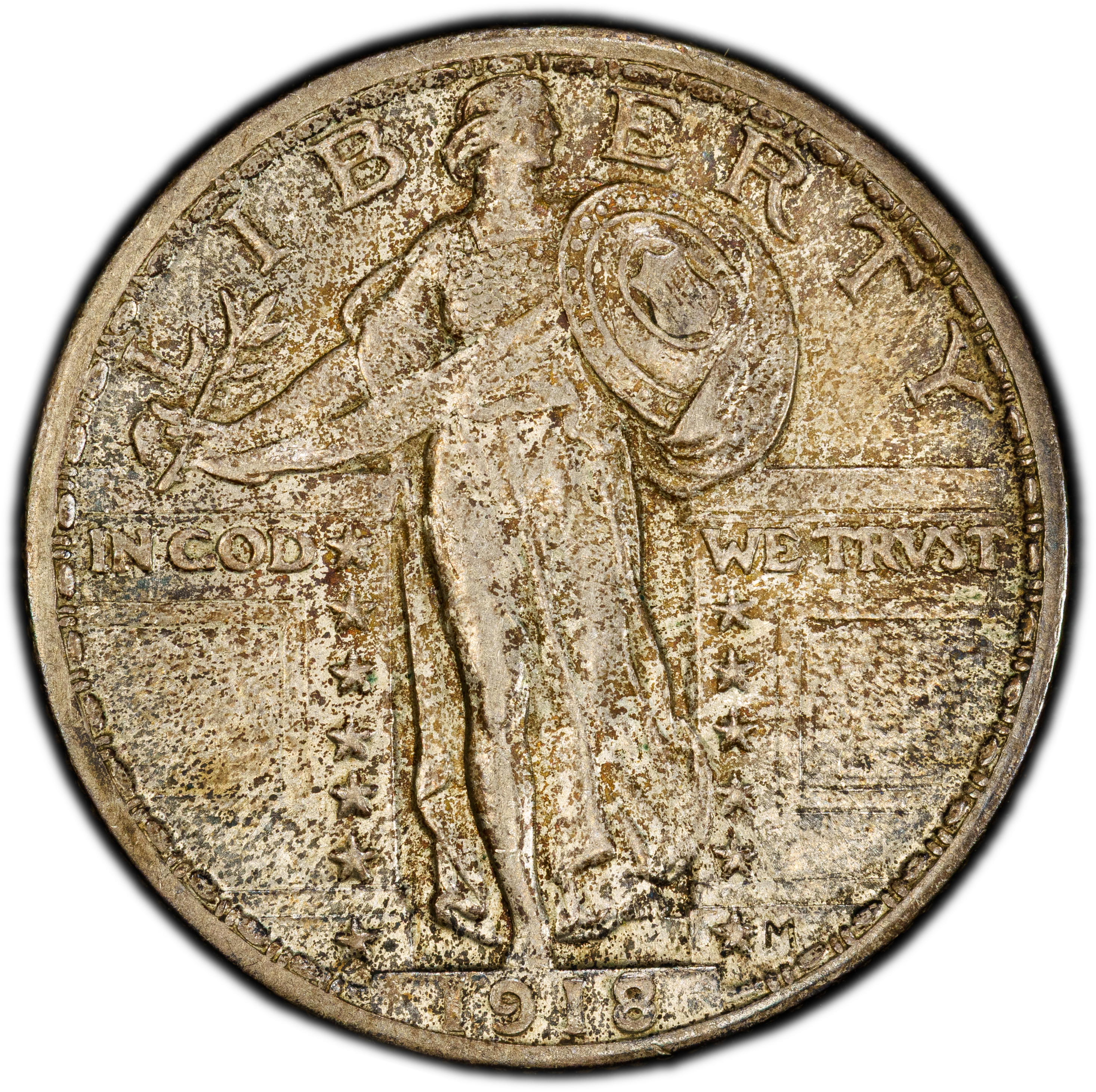 1918 25c MS