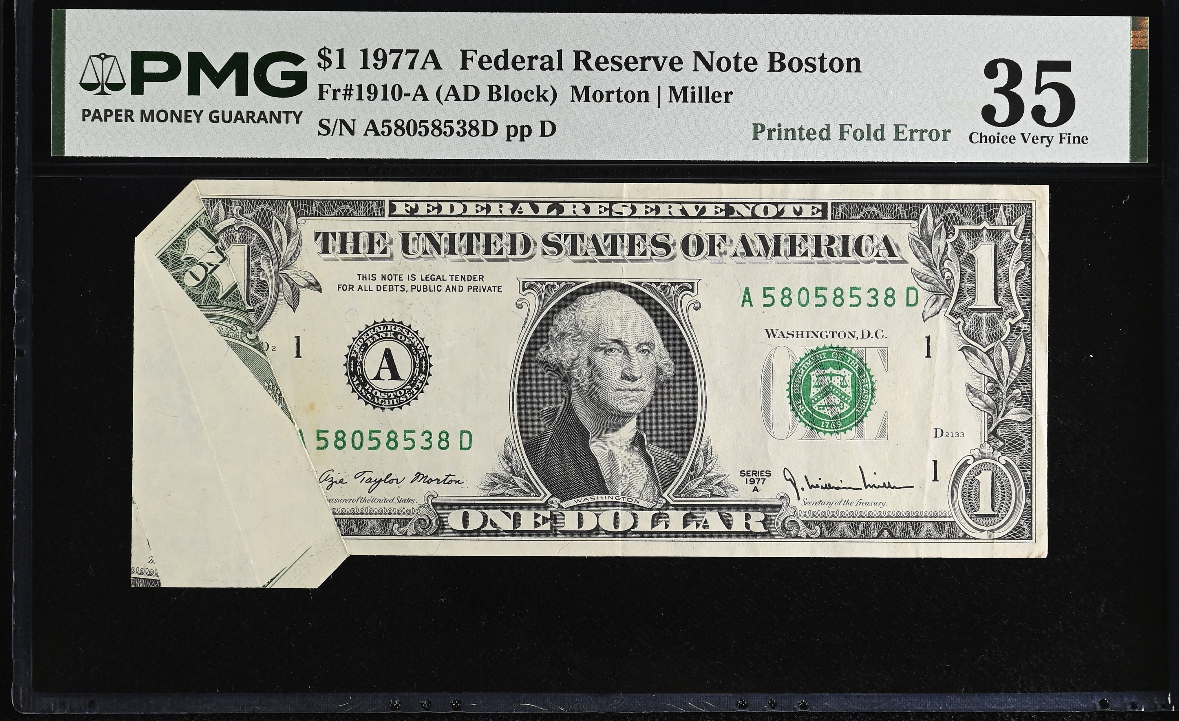 1977A $1 Boston (Fr. 1910A)