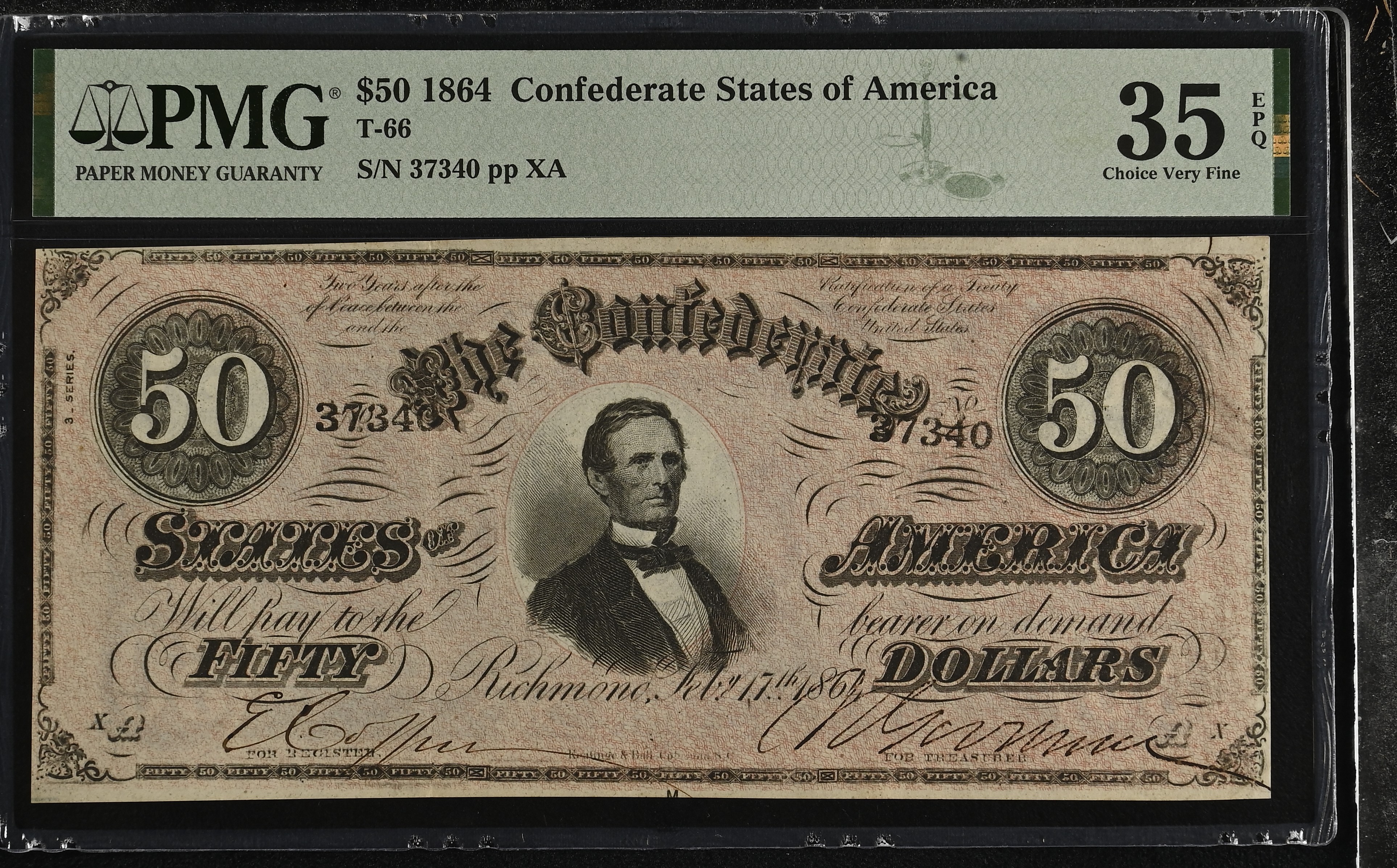 1864 $50 (Fr. T66)
