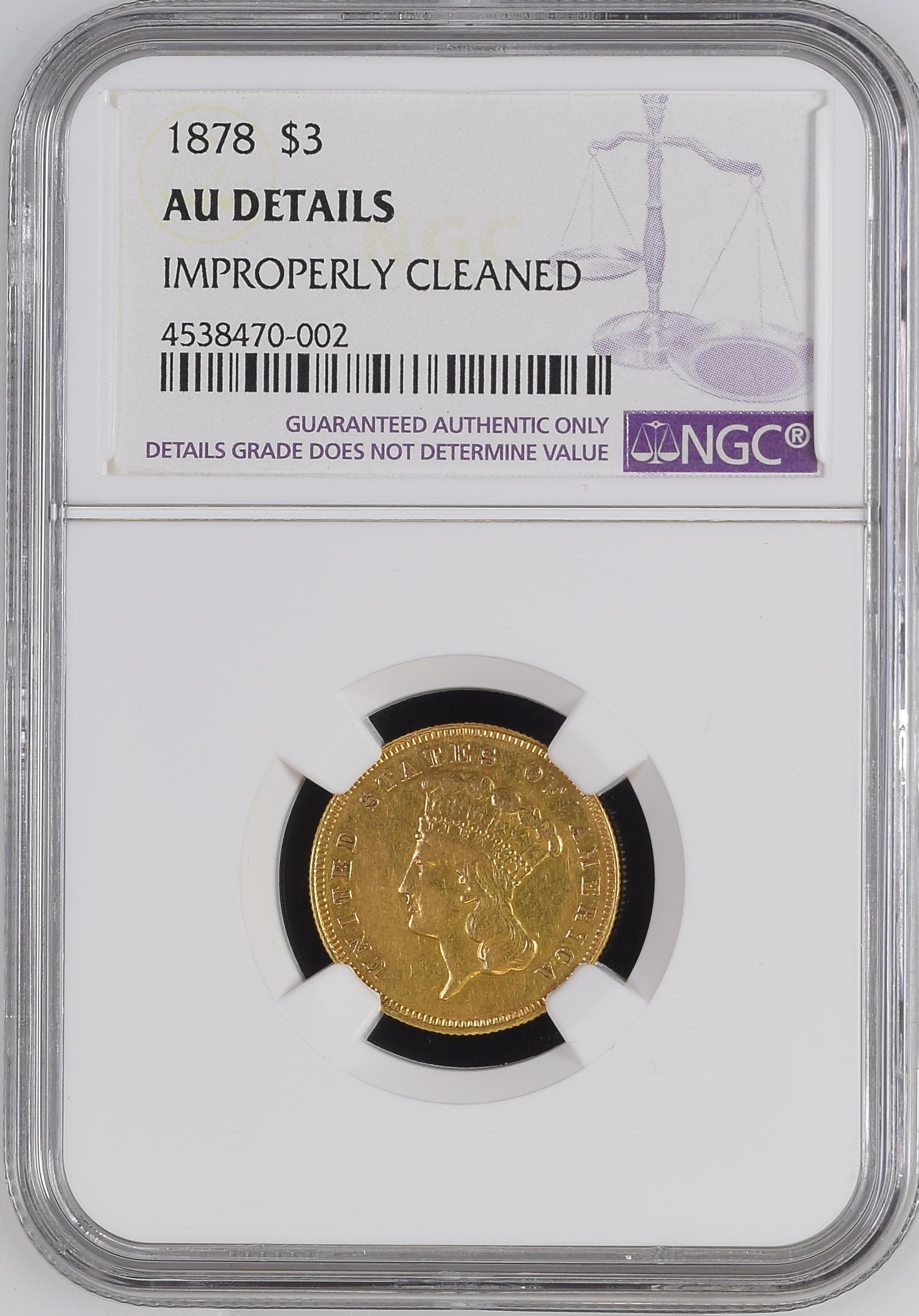 1878 $3 MS