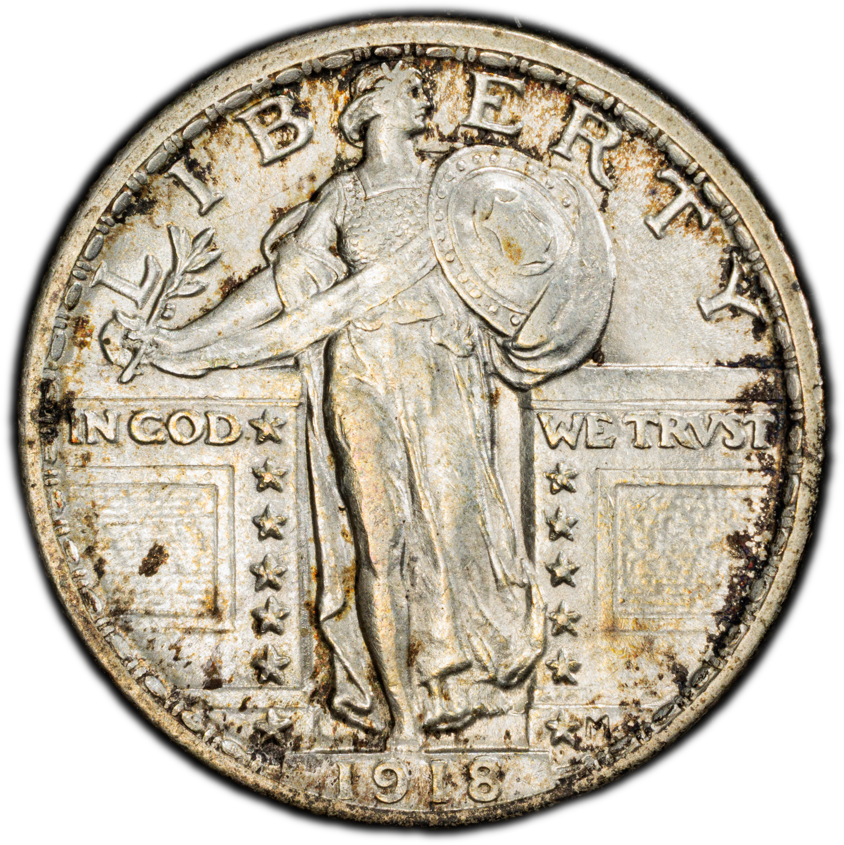 1918 25c MS