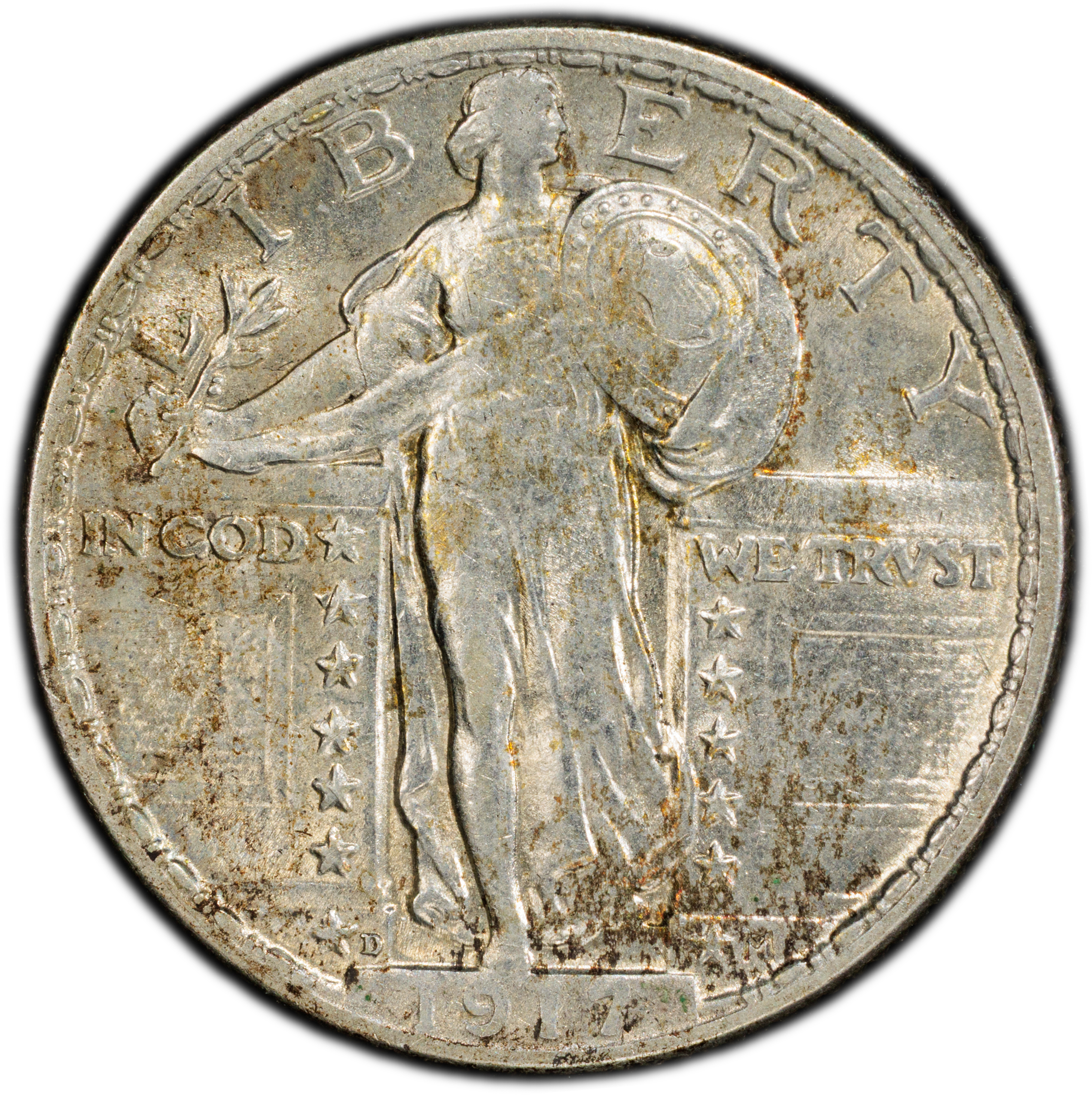 1917-D 25c Type 2 MS thumbnail 3