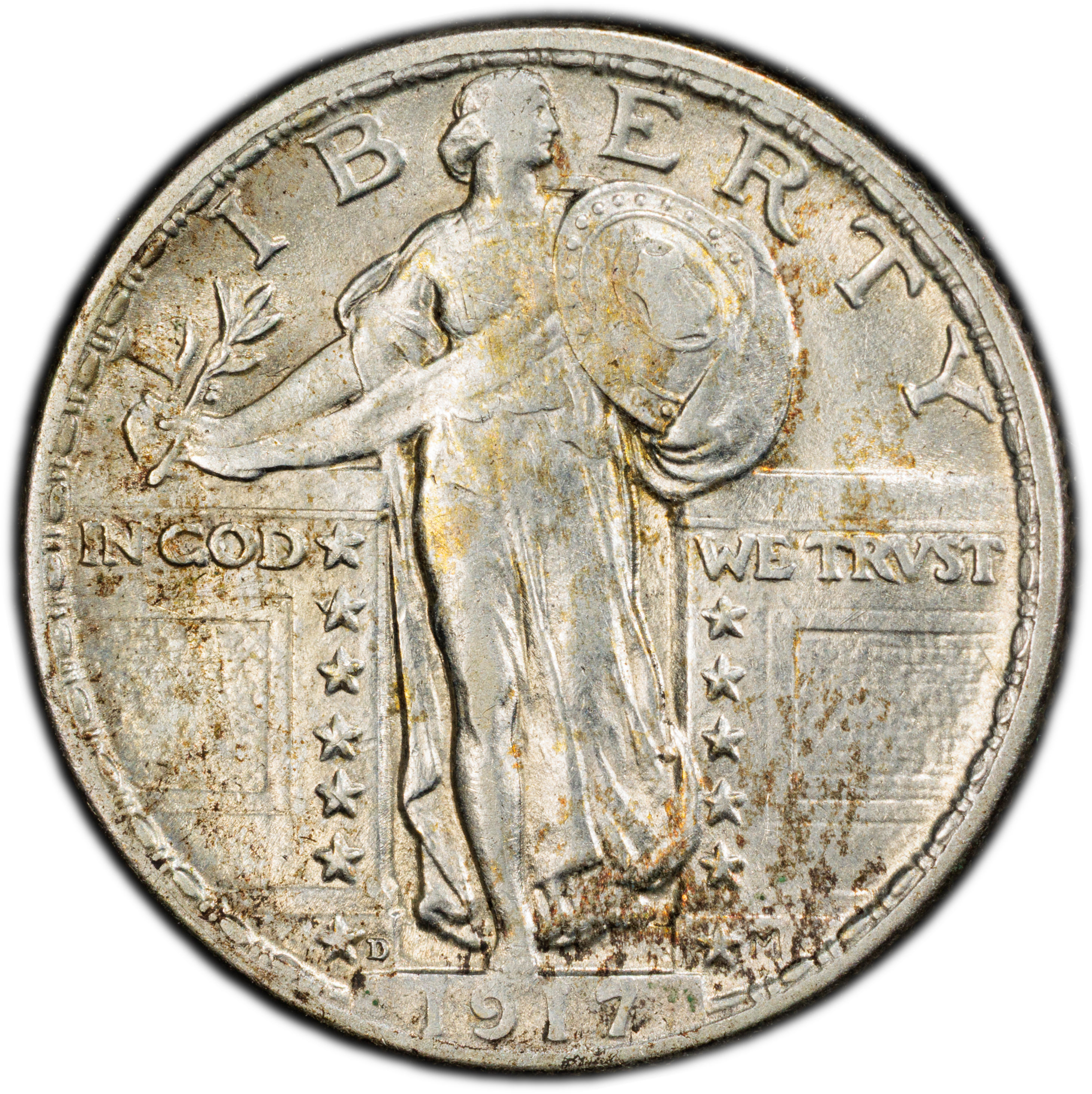 1917-D 25c Type 2 MS