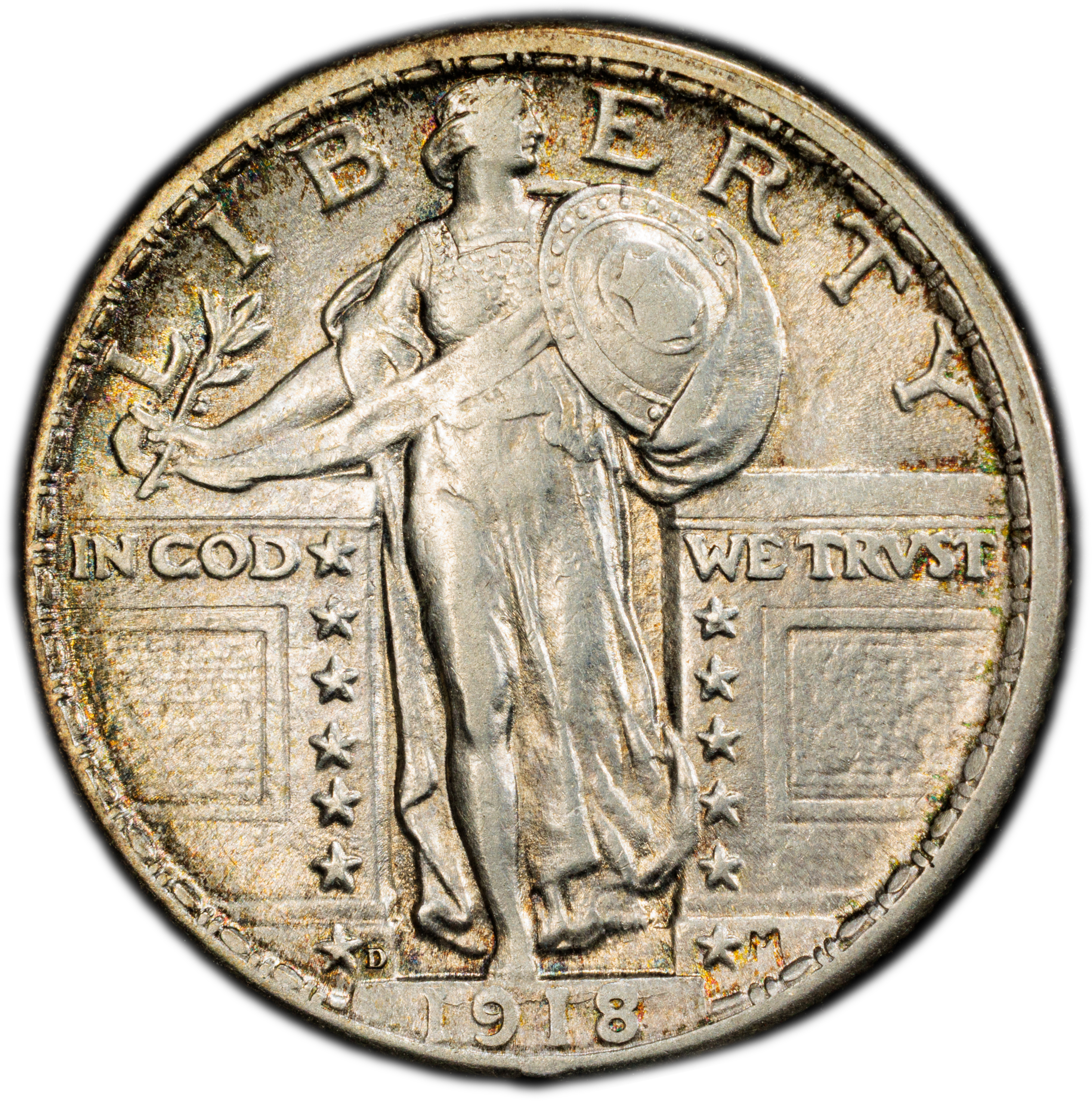 1918-D 25c MS
