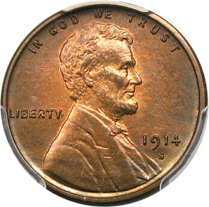 image for: 1914-S 1c PCGS/CAC MS65 RB