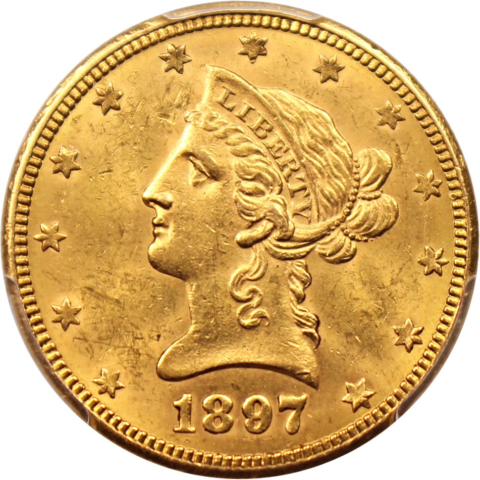 image for: 1897-O $10 PCGS MS62