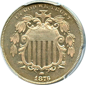 image for: 1876 5c PCGS Proof 66