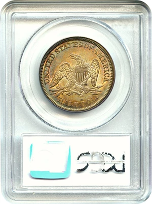 image for: 1842 50c PCGS/CAC MS64 (Small Date, Reverse of 1842)