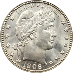 image for: 1906-D 25c PCGS/CAC MS65