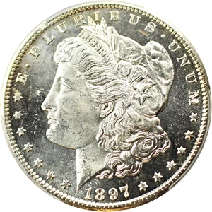 image for: 1897-S $1 PCGS MS66 PL