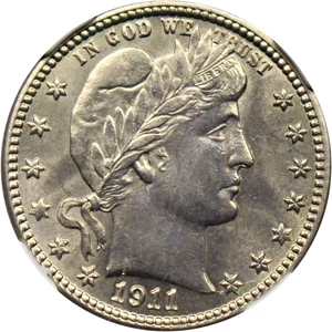 image for: 1911-S 25c NGC MS64