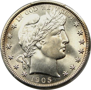 image for: 1905 50c PCGS MS66