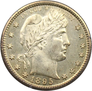 image for: 1895-S 25c PCGS MS62 (OGH Rattler Holder)