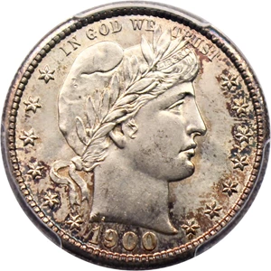 image for: 1900-S 25c PCGS MS66