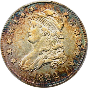 image for: 1822 25c PCGS AU53