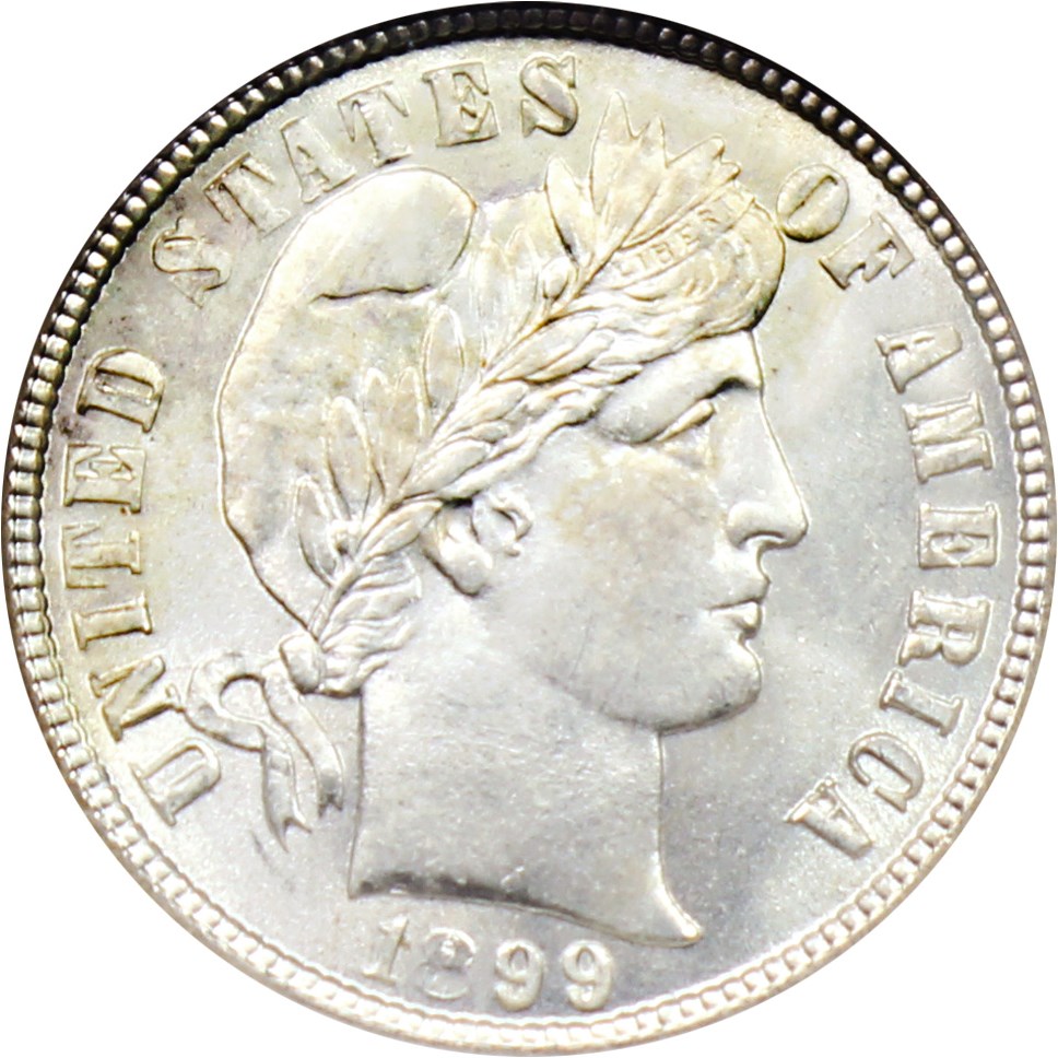 image for: 1899 10c NGC MS65