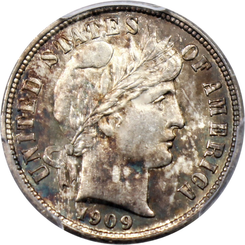 image for: 1909-O 10c PCGS MS65