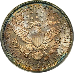 image for: 1898-S 25c PCGS/CAC MS67