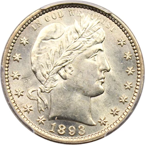 image for: 1893-S 25c PCGS MS65