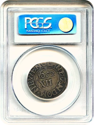 image for: 1652 Oak Tree Shilling PCGS VF20