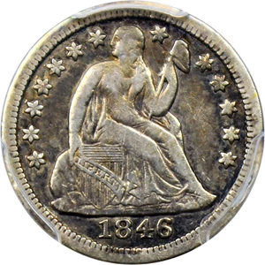 image for: 1846 10c PCGS VF30
