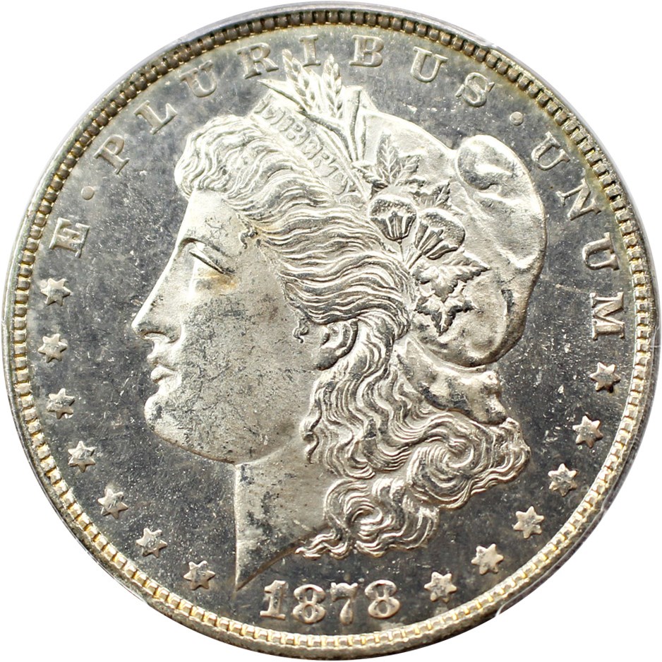 image for: 1878 7/8TF $1 PCGS MS63 PL (Weak)