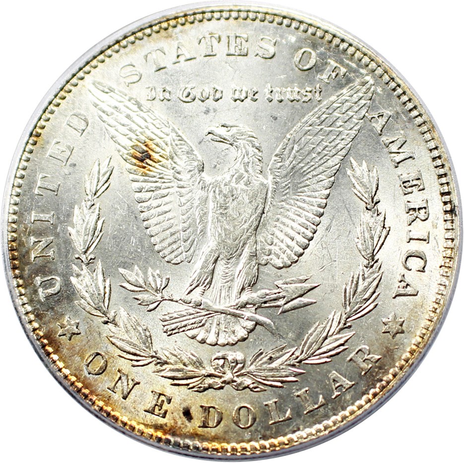 image for: 1878 7TF $1 PCGS AU58 (Reverse of 1878, VAM-162, Broken N&M)