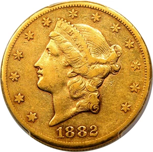 image for: 1882-CC $20 PCGS XF40