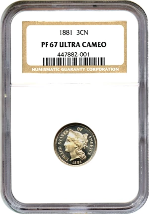image for: 1881 3cN NGC Proof 67 UCAM