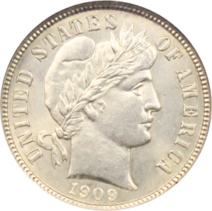 image for: 1909-S 10c NGC MS65