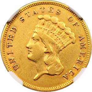 image for: 1859 $3 NGC XF45
