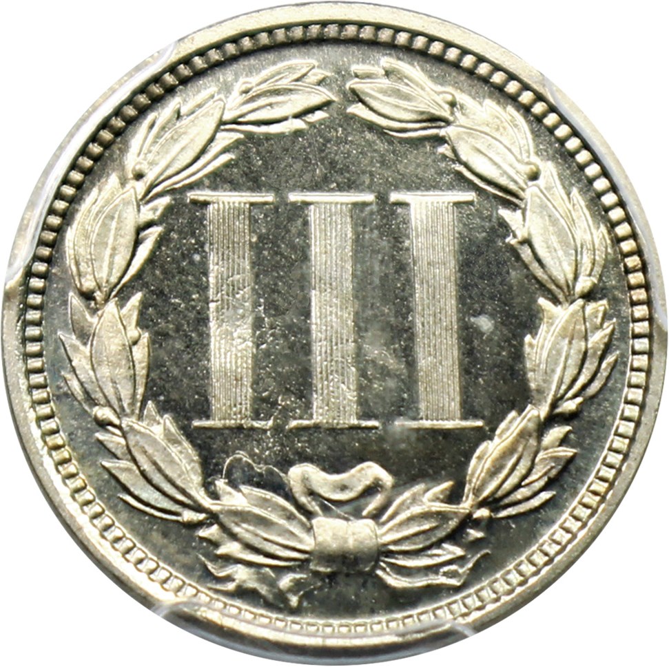 image for: 1872 3cN PCGS Proof 66+ CAM