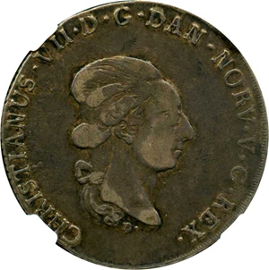 image for: German States Schleswig-Holstein: 1788 Silver 60 Schilling NGC VF25 (KM-138.1)
