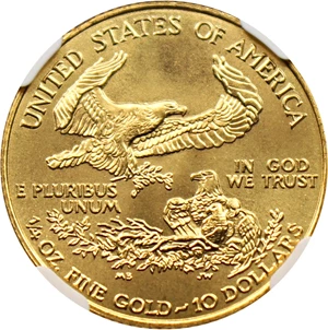 image for: 1996 Gold Eagle $10 NGC MS69