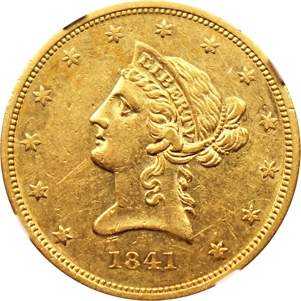 image for: 1841 $10 NGC AU55