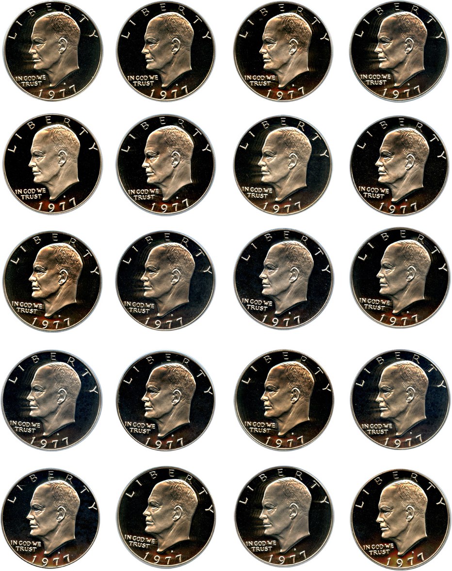 image for: Lot of 1977-S $1 PCGS Proof 69 DCAM (20 Coins)