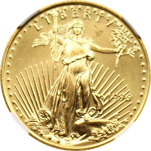 image for: 1996 Gold Eagle $10 NGC MS68