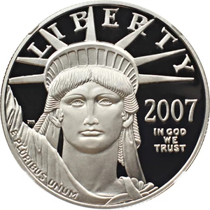 image for: 2007-W Platinum Eagle $100 NGC Proof 70 UCAM
